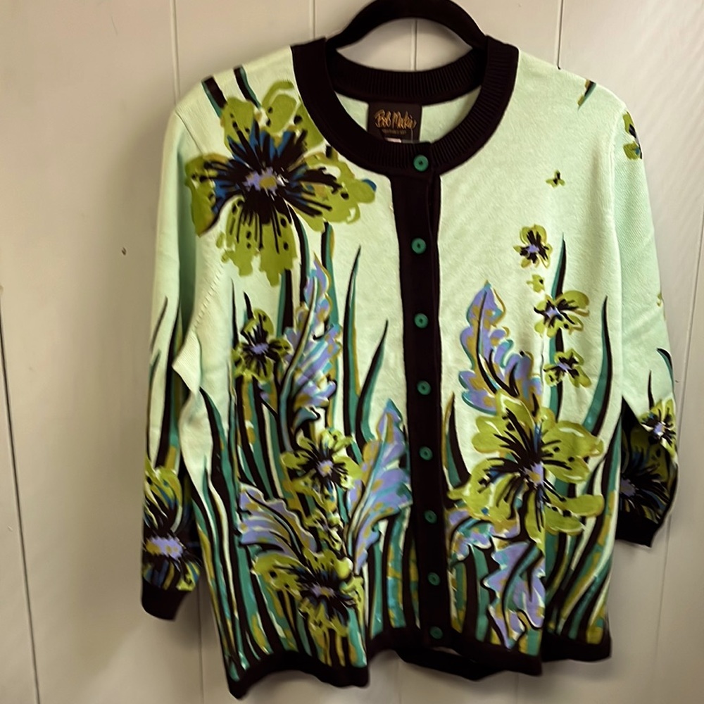 New Bob Mackie Ladies Cardigan Sweater